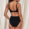 Sunsets Pacifica Black Astrid High Waist Bottom< High-Waist | Bikini Bottoms