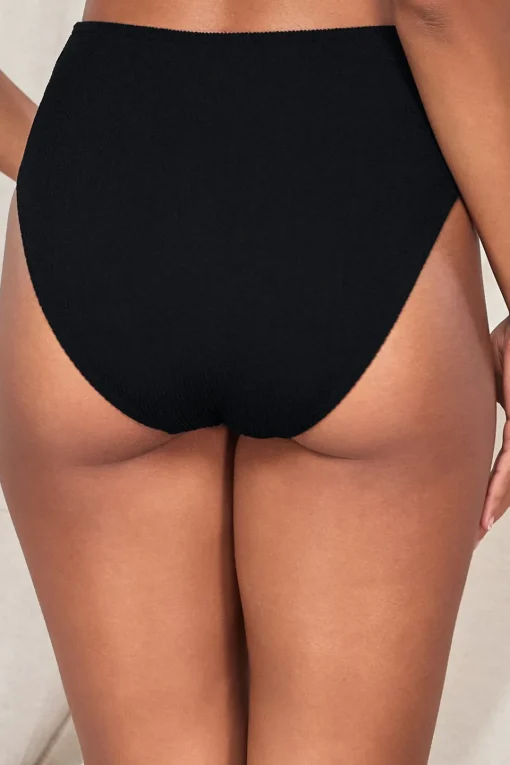 Sunsets Pacifica Black Astrid High Waist Bottom< High-Waist | Bikini Bottoms