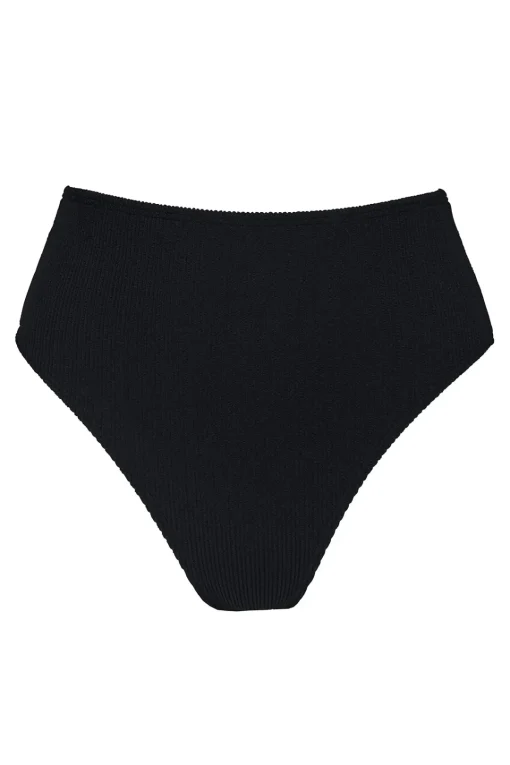 Sunsets Pacifica Black Astrid High Waist Bottom< High-Waist | Bikini Bottoms