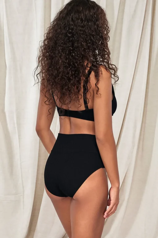 Sunsets Pacifica Black Hannah High Waist Bottom< Plus Size | High-Waist
