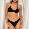 Sunsets Pacifica Black Indie Bralette Top< Wire-Free | Bikini Tops