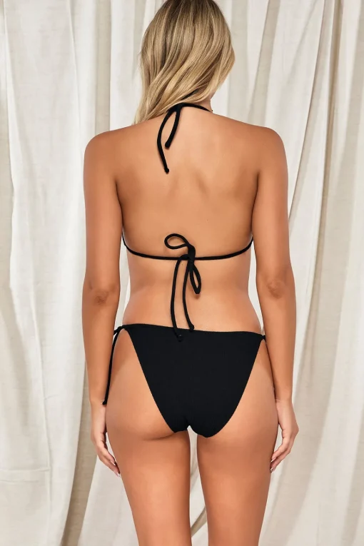 Sunsets Pacifica Black Taryn Tie Side Bottom< Tie Side | Bikini Bottoms