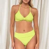 Sunsets Pacifica Bright Pear Indie Bralette Top< Wire-Free | Bikini Tops