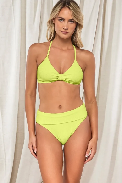 Sunsets Pacifica Bright Pear Indie Bralette Top< Wire-Free | Bikini Tops
