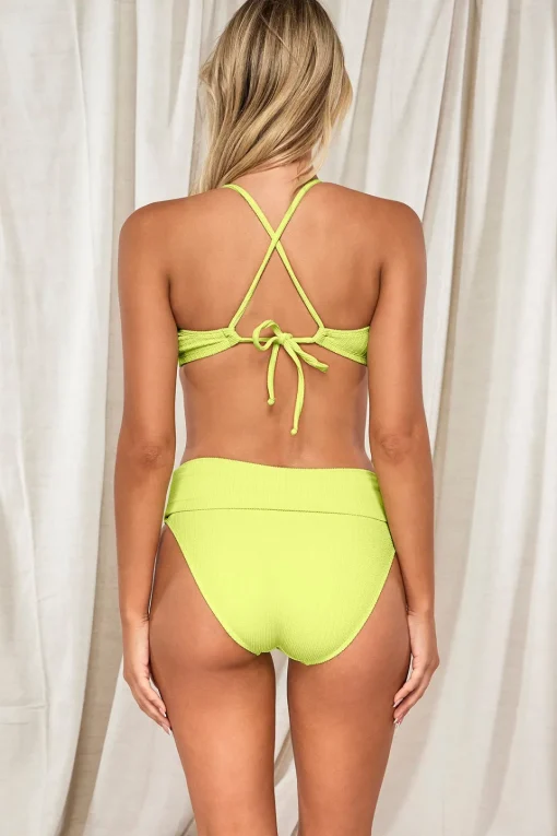 Sunsets Pacifica Bright Pear Indie Bralette Top< Wire-Free | Bikini Tops