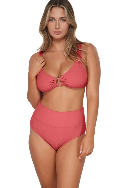 Sunsets Pacifica Hibiscus Tea Hannah High Waist Bottom< Plus Size | High-Waist