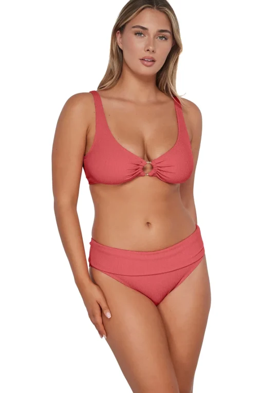 Sunsets Pacifica Hibiscus Tea Hannah High Waist Bottom< Plus Size | High-Waist