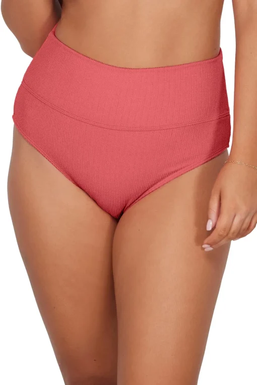 Sunsets Pacifica Hibiscus Tea Hannah High Waist Bottom< Plus Size | High-Waist
