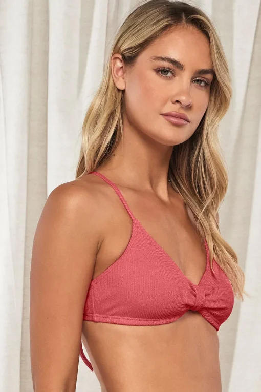 Sunsets Pacifica Hibiscus Tea Indie Bralette Top< Wire-Free | Bikini Tops