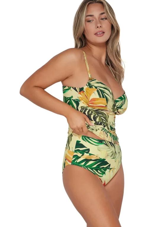 Sunsets Amber Oasis Serena Tankini Top< Plus Size | Underwire