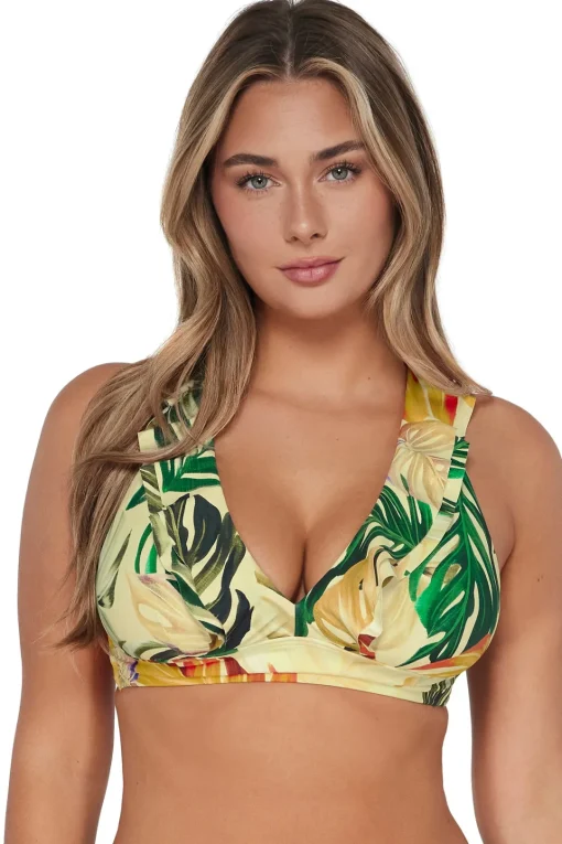 Sunsets Amber Oasis Willa Wireless Top< Plus Size | Wire-Free