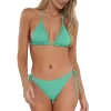 Sunsets Aqua Mist Sandbar Rib Laney Triangle Top< Wire-Free | Bikini Tops
