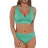 Sunsets Aqua Mist Sandbar Rib Elsie Top< Plus Size | Underwire
