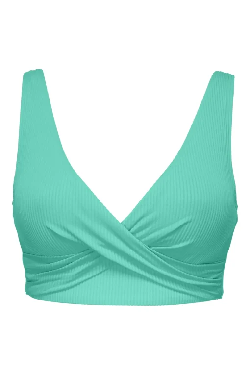 Sunsets Aqua Mist Sandbar Rib Elsie Top< Plus Size | Underwire