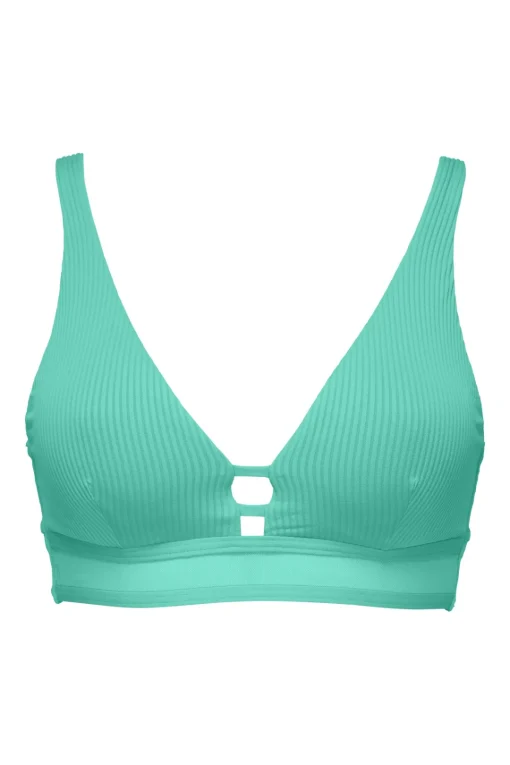 Sunsets Aqua Mist Sandbar Rib Danica Top< Plus Size | Underwire