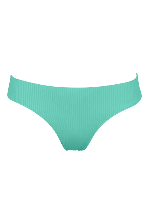 Sunsets Aqua Mist Sandbar Rib Collins Hipster Bottom< Low-Rise | Bikini Bottoms