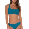 Sunsets Avalon Teal Brandi Bralette Top< Wire-Free | Bikini Tops