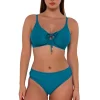 Sunsets Avalon Teal Kauai Keyhole Top< Plus Size | Underwire