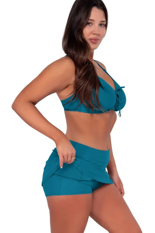 Sunsets Avalon Teal Kauai Keyhole Top< Plus Size | Underwire