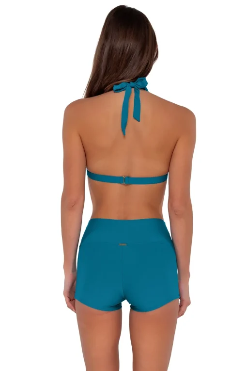 Sunsets Avalon Teal Kinsley Swim Short< Plus Size | High-Waist