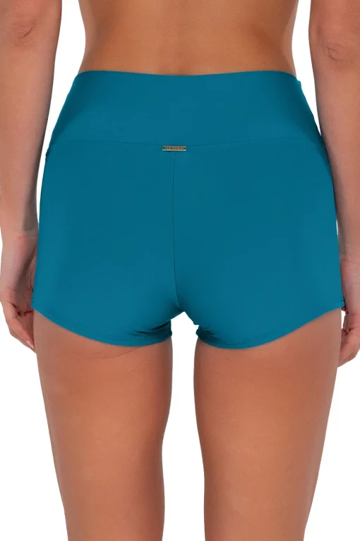 Sunsets Avalon Teal Kinsley Swim Short< Plus Size | High-Waist