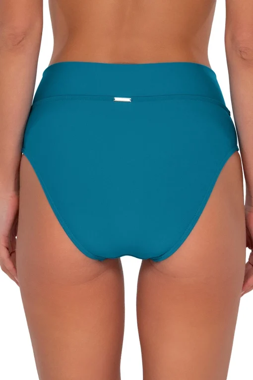 Sunsets Avalon Teal Summer Lovin' V-Front Bottom< Plus Size | Bikini Bottoms