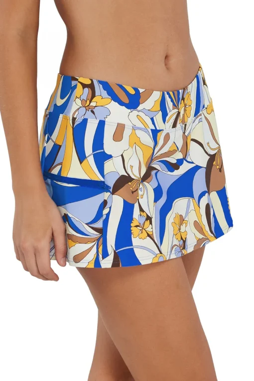 Sunsets Bali Bungalow Sporty Swim Skirt< Plus Size