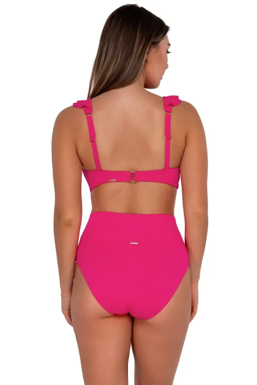 Sunsets Begonia Sandbar Rib Hannah High Waist Bottom< Plus Size | High-Waist