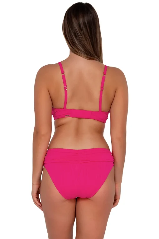 Sunsets Begonia Sandbar Rib Unforgettable Bottom< Plus Size | Bikini Bottoms