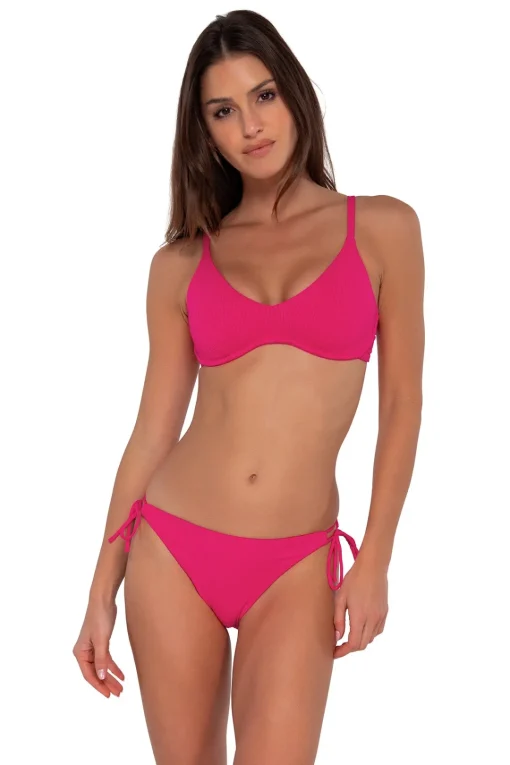 Sunsets Begonia Sandbar Rib Brooke U-Wire Top< Bikini Tops | Underwire
