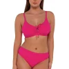 Sunsets Begonia Sandbar Rib Kauai Keyhole Top< Plus Size | Underwire