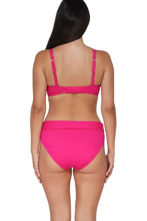 Sunsets Begonia Sandbar Rib Capri High Waist Bottom< Plus Size | High-Waist