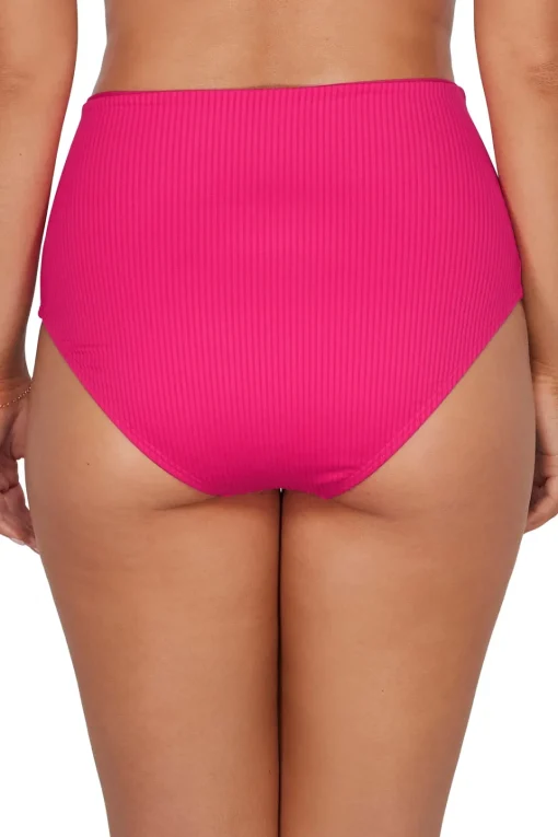 Sunsets Begonia Sandbar Rib Capri High Waist Bottom< Plus Size | High-Waist