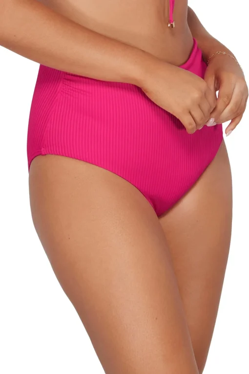 Sunsets Begonia Sandbar Rib Capri High Waist Bottom< Plus Size | High-Waist