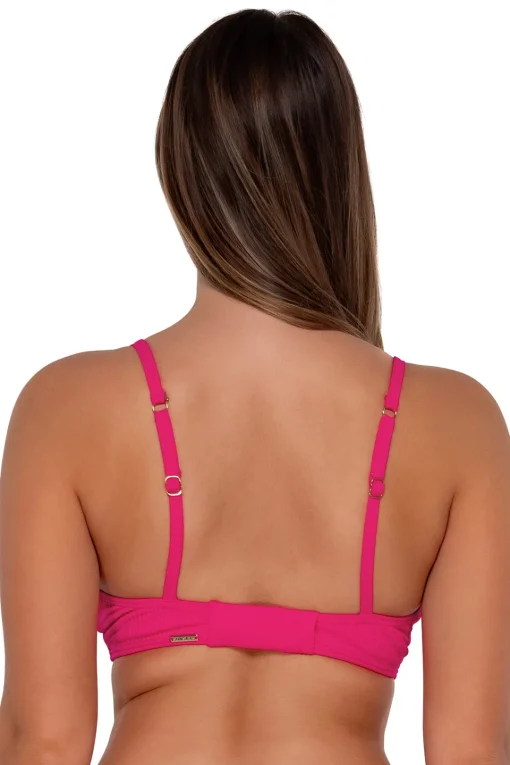 Sunsets Begonia Sandbar Rib Kauai Keyhole Top< Plus Size | Underwire