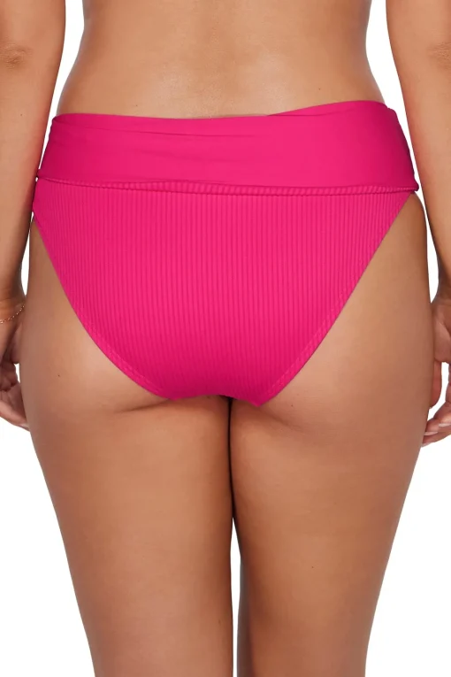 Sunsets Begonia Sandbar Rib Capri High Waist Bottom< Plus Size | High-Waist