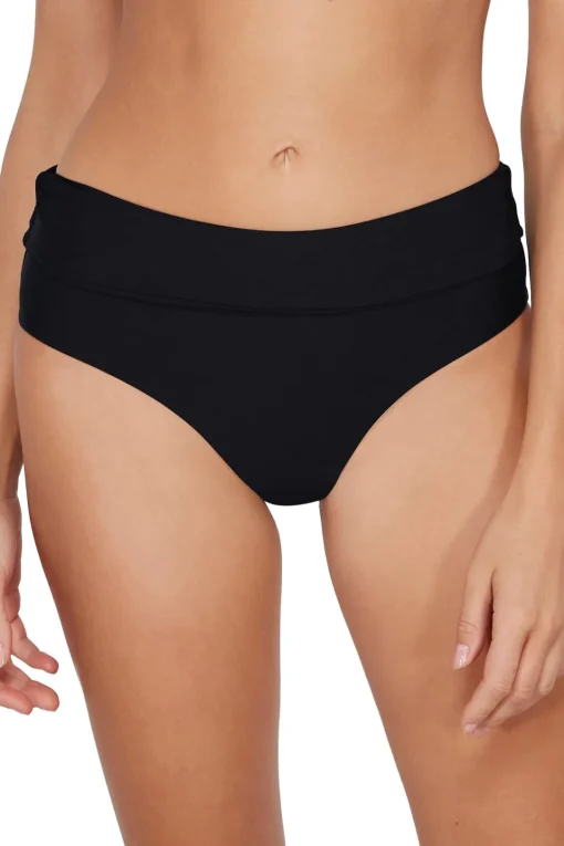 Sunsets Black Capri High Waist Bottom< Plus Size | High-Waist