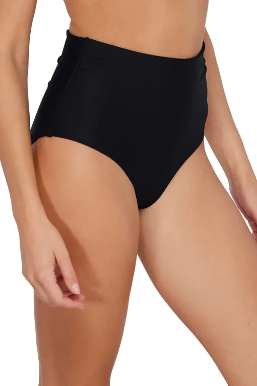 Sunsets Black Capri High Waist Bottom< Plus Size | High-Waist
