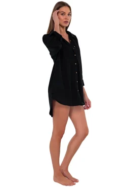 Sunsets Black Delilah Shirt< Cover-Ups