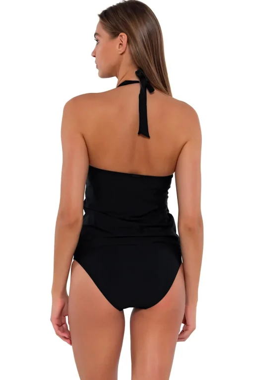Sunsets Black Heidi Tankini Top< Tankinis