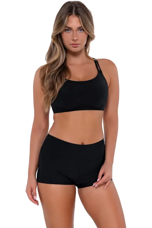 Sunsets Black Kinsley Swim Short< Plus Size | Swim Shorts