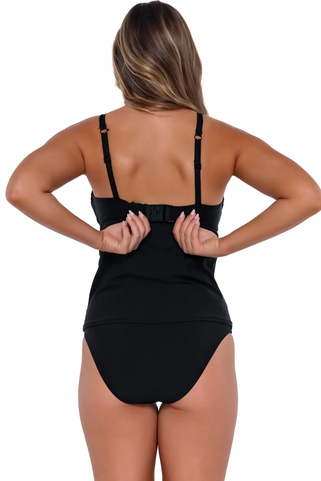 Sunsets Black Maeve Tankini Top< Plus Size | Bra-Sized