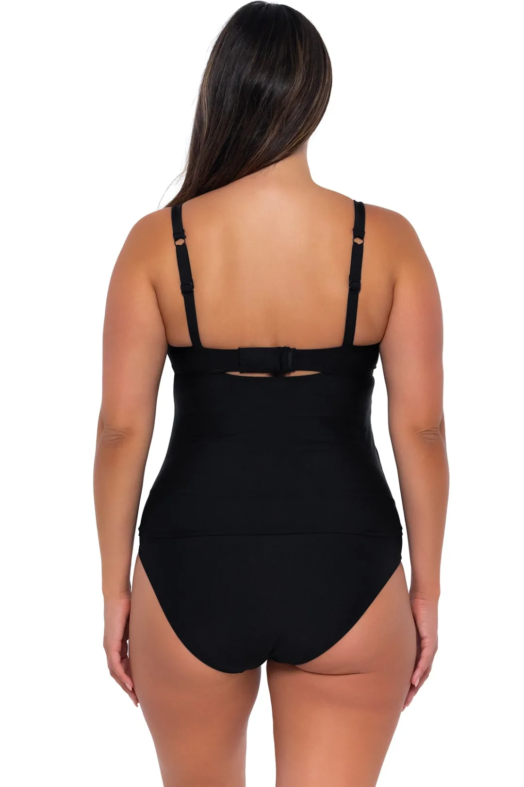 Sunsets Black Maeve Tankini Top< Plus Size | Bra-Sized