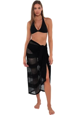 Sunsets Black Paradise Pareo< Cover-Ups