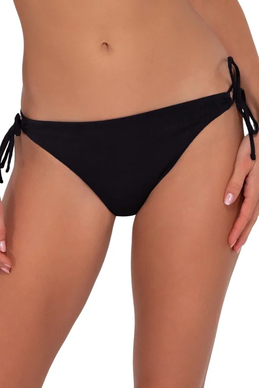 Sunsets Black Seagrass Texture Everlee Tie Side Bottom< Tie Side | Low-Rise