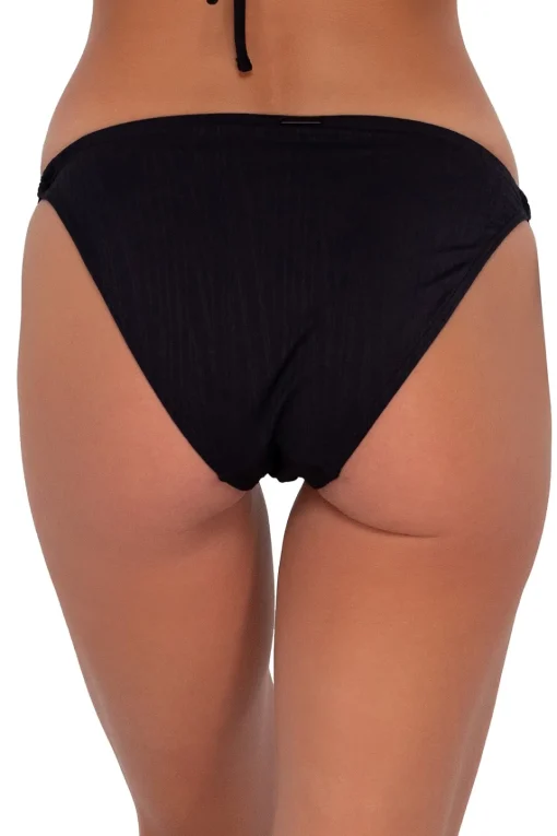 Sunsets Black Seagrass Texture Everlee Tie Side Bottom< Tie Side | Low-Rise