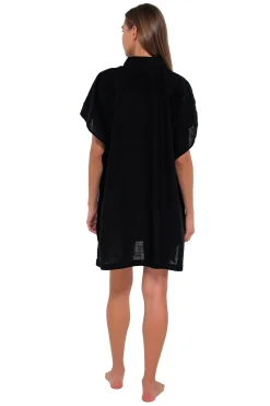 Sunsets Black Shore Thing Tunic< Cover-Ups