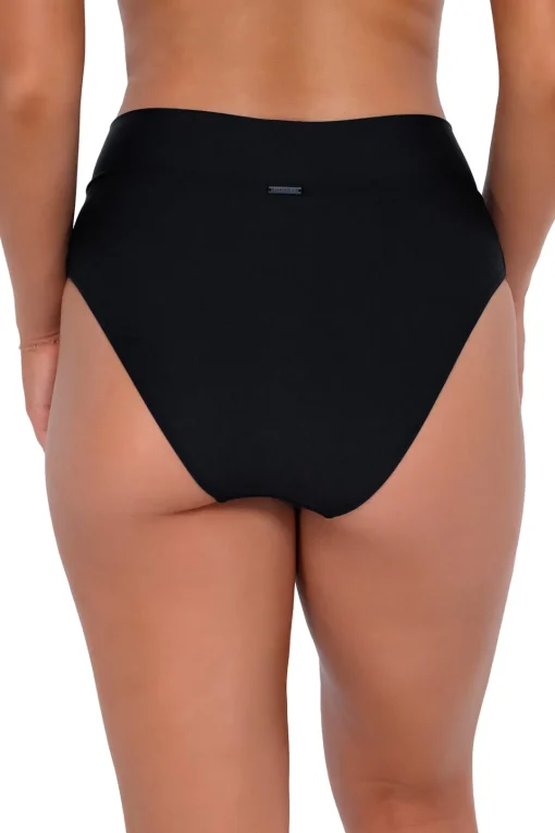 Sunsets Black Summer Lovin V-Front Bottom< High-Waist