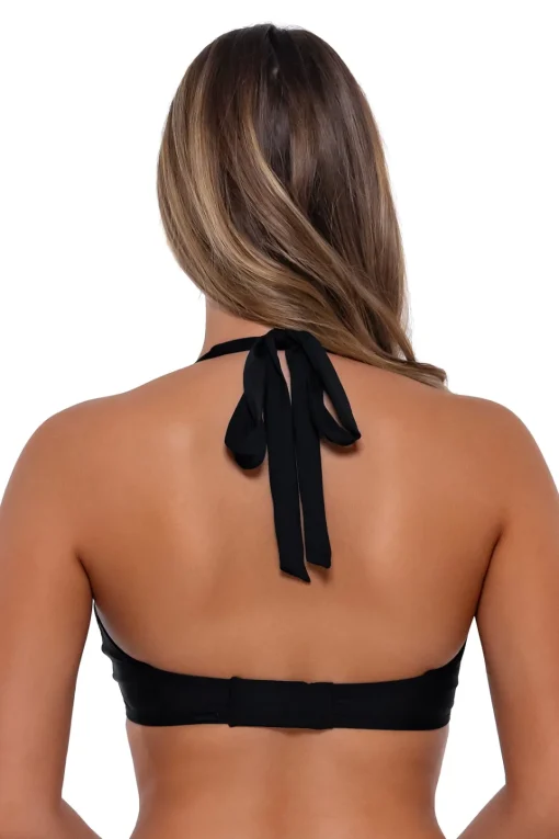 Sunsets Black Vienna V-Wire Top< Plus Size | Underwire