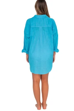 Sunsets Blue Bliss Delilah Shirt< Cover-Ups